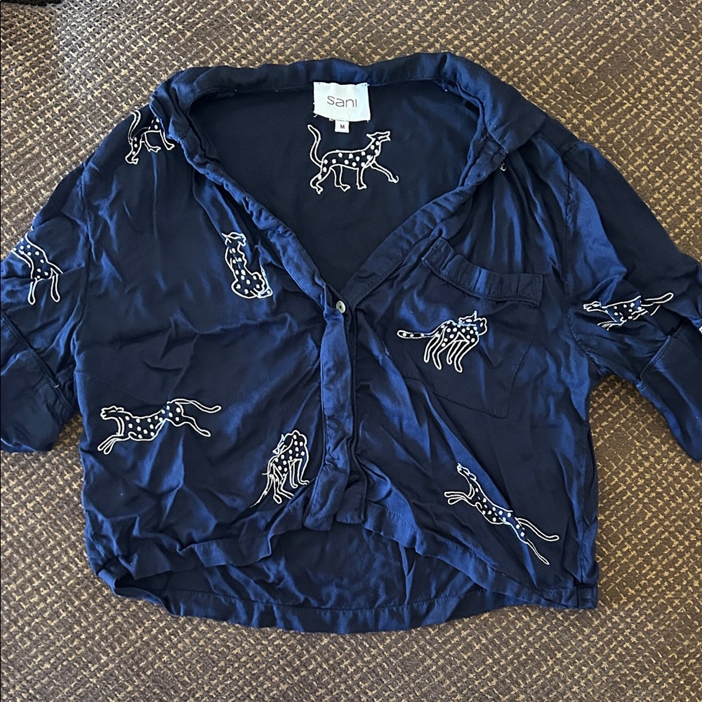 Sani Embroidered Lounge Set, Size Medium